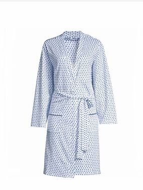 NWOT Roller Rabbit Blue Axel Hearts Robe O/S